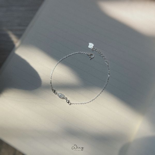  Lắc Tay Mặt Đá Giọt Nước Ngang 