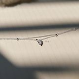  Lắc Chân Dây Kép Mặt Tim Đá 