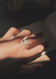 Nhẫn Đá Mặt Trời Nhọn 2 Lớp Thân Vát Vô Cực (Chiếc) 