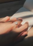  Nhẫn Đá Cỏ 4 Lá Thân Bi Trơn (Chiếc) 