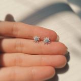  Khuyên Tai Mặt Trời Gắn Đá (Đôi) 