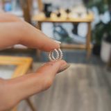  Khuyên Vòng Hoạ Tiết Bi Trơn Sát Tai 