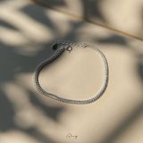  Lắc Tay Đá 1 Ly Phối Dây Bi Nhỏ Dây Kép 