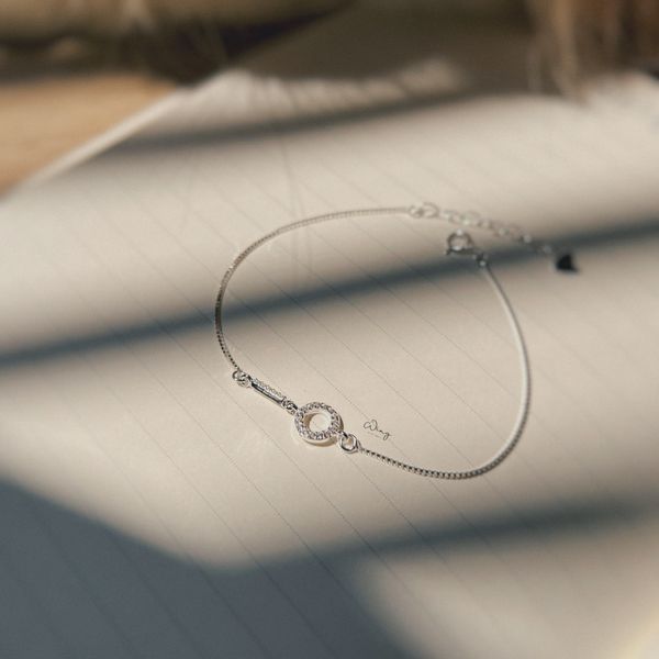  Lắc Tay Gạch Tròn Gắn Đá 