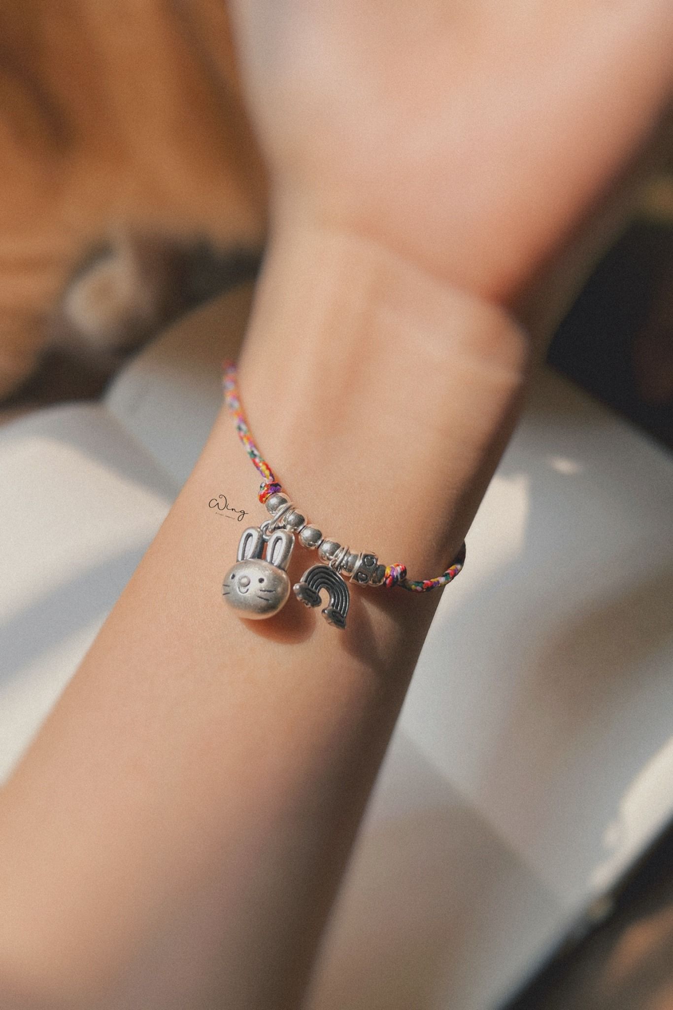  Vòng Tay Thỏ Tết Dây Ngũ Sắc 