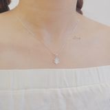  Dây Chuyền Cỏ 4 Lá Gắn Đá Đơn Giản 