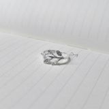  Nhẫn Lá 5 Lá To Gắn Đá Thân Liền (Chiếc) 