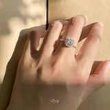  Nhẫn Mặt Đá Vuông Viền Đá (Chiếc) 