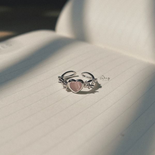  Nhẫn Tim Hồng Gai 