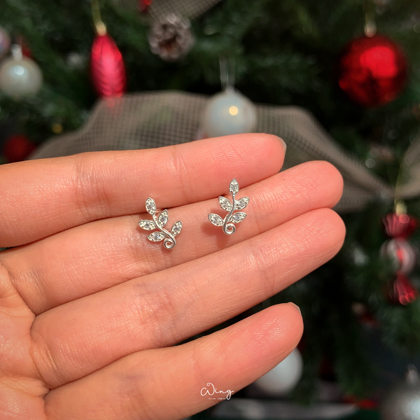  Khuyên Tai Lá Uốn Tròn 