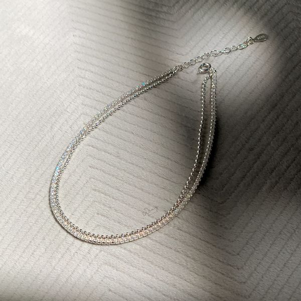  Lắc Chân Bi Nhỏ Phối Đá Dây Kép (Chiếc) 