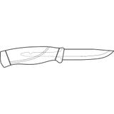  Dụng Cụ Cắt Gọt - Cắm Trại Cao Cấp Thép Cacbon Thụy Điển MORAKNIV Companion (C) 