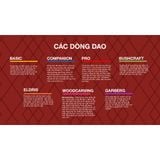  Dụng Cụ Cắt Gọt - Cắm Trại Cao Cấp Thép Cacbon Thụy Điển MORAKNIV Companion (C) 
