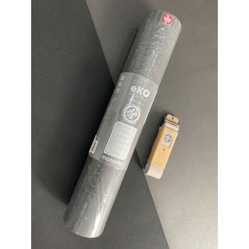  [Mua 1 tặng 1] Thảm yoga Manduka EKO 5mm-CHARCOAL tặng ALIGN 8ft cùng tông màu 