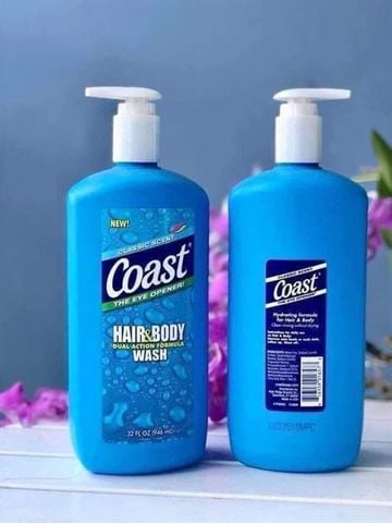 Sữa Tắm Gội Coast Dành Cho Nam 946ml Classic Scent Hair & Body Wash của Mỹ