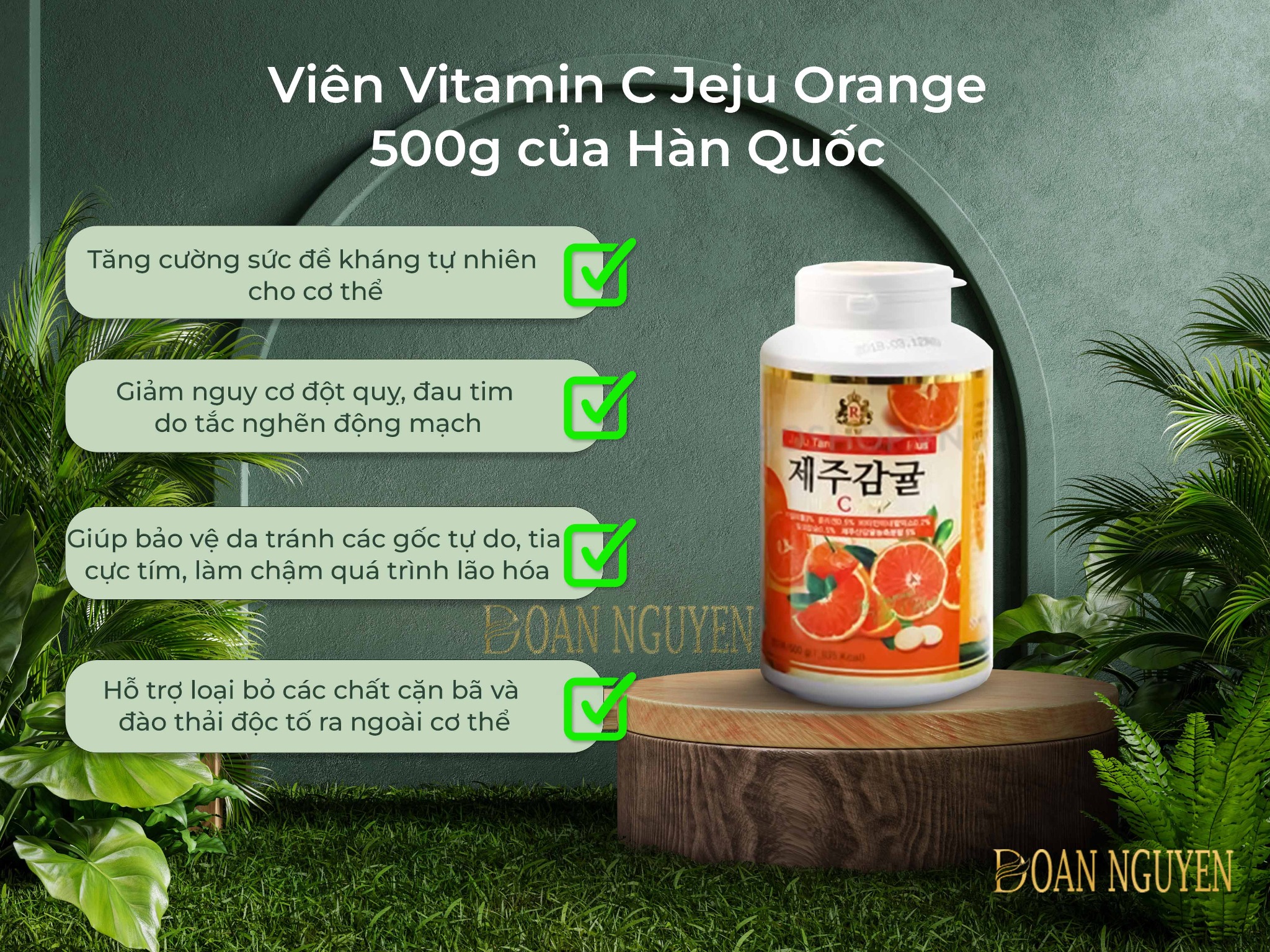Viên Uống Vitamin C Jeju Tangerine Premium Hàn QuốcViên uong Vitamin C