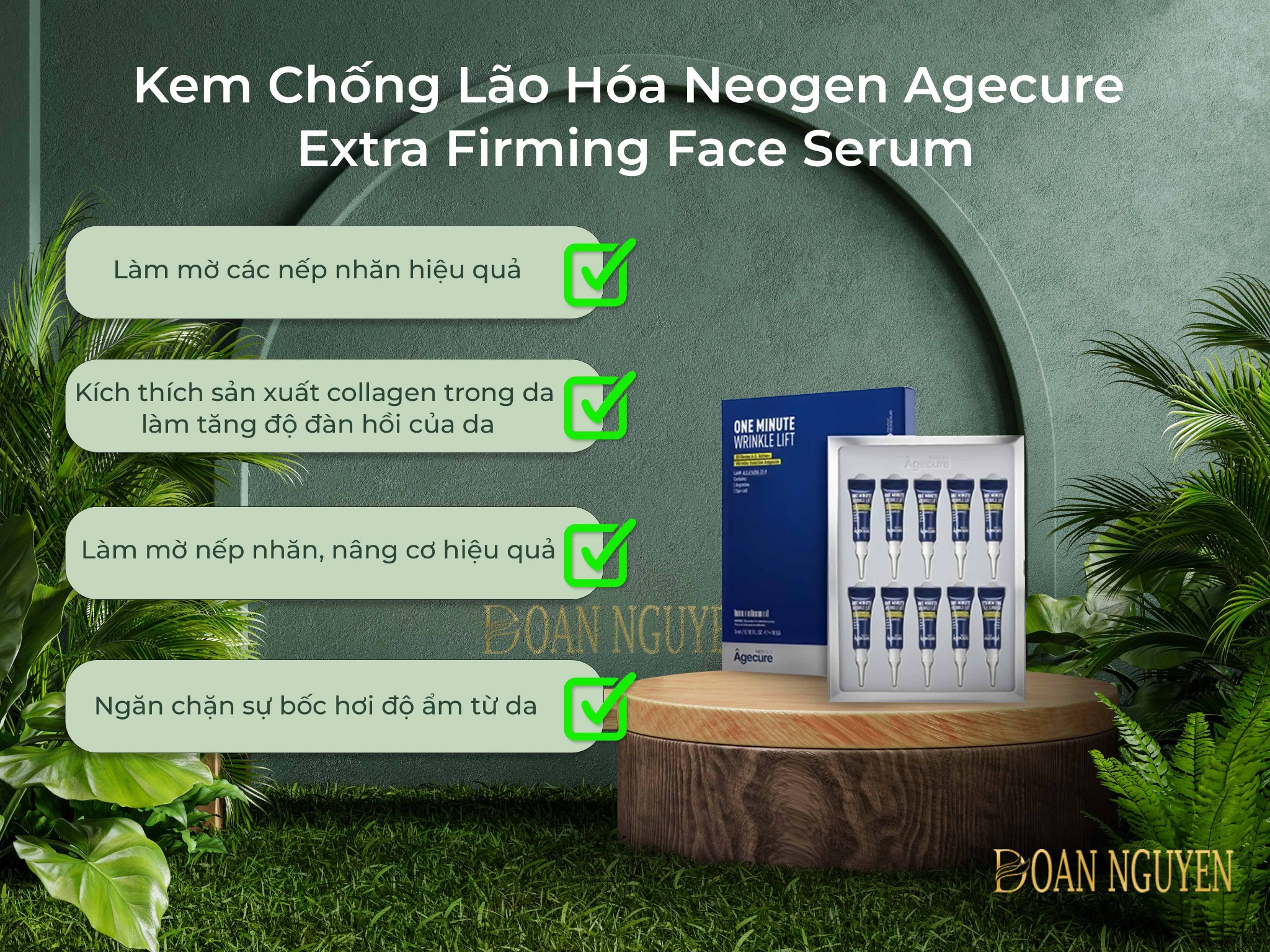 Kem Chống Lão Hóa Neogen Agecure Extra Firming Face Serum Wangji Hàn