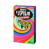  | Sagami Miracle Fit | Bao cao su ôm sát, size 49mm | Hộp 10 | 