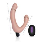  Dương vật giả 2 đầu nhiều chế độ rung, sạc điện Lovetoy Ijoy Strapless 