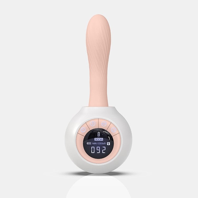 Dương vật giả dính tường Rung Thụt Cao Cấp Màn Hình LCD