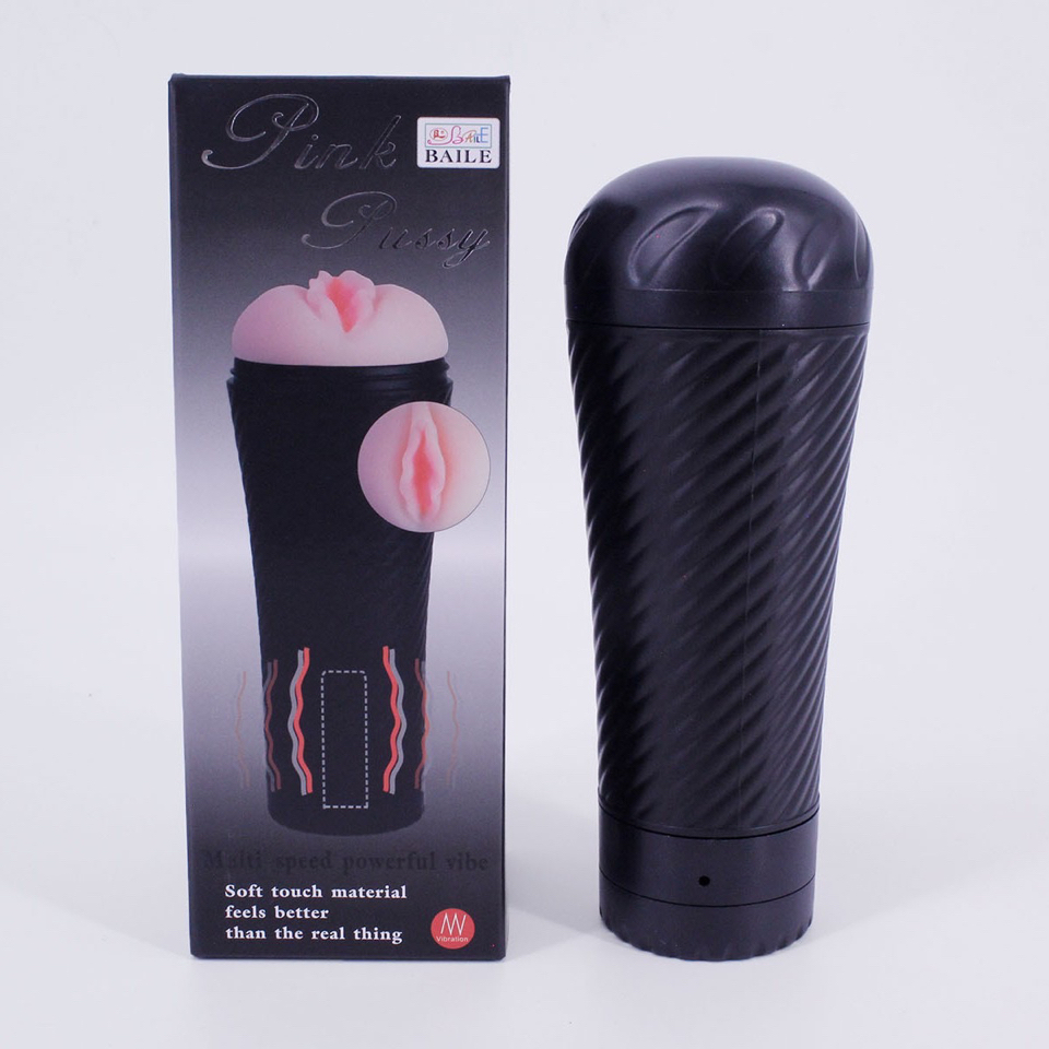 Âm đạo giả đa chế độ rung dùng pin Baile Pink Pussy