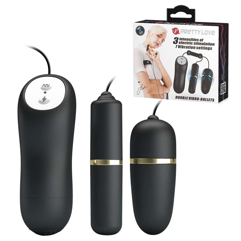 Trứng rung đạn cực mạnh Pretty Love Double Vibro Bullet 2 viên