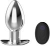  Phích rung cắm hậu môn inox đa chế độ Massager 