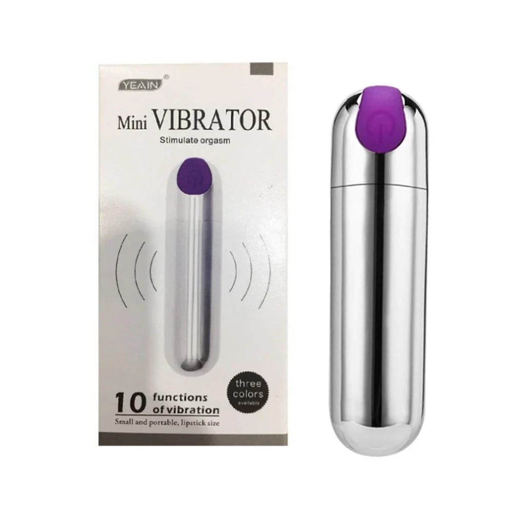  Trứng rung hình viên đạn, 10 chế độ rung, sạc điện Mini Vibrator 