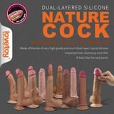  Dương vật giả dính tường silicone cao cấp 7.0" Lovetoy Nature Cook 
