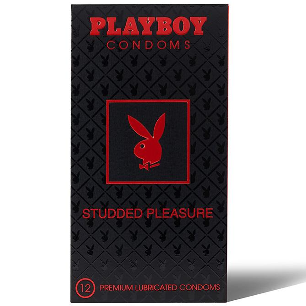  | Playboy Studded Pleasure | Bao cao su gân gai, nhiều gel | Hộp 12 Cái | 