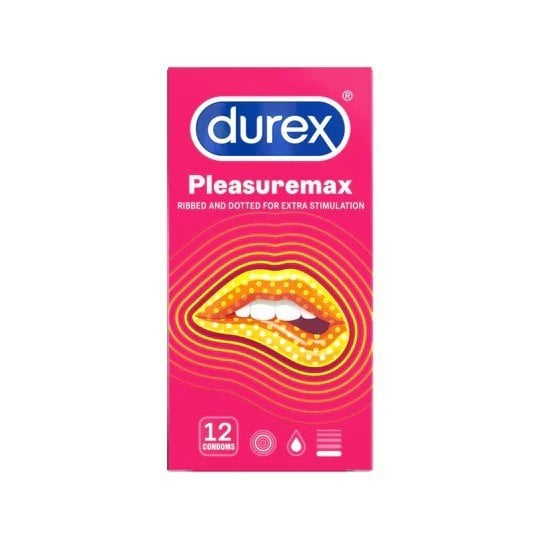 Bao cao su ôm sát vừa vặn Durũe Pleasuremax Hộp 12 Cái