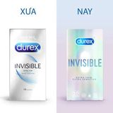  Bao cao su siêu mỏng 0.024 Hộp 10 Cái - Durex Invisible 