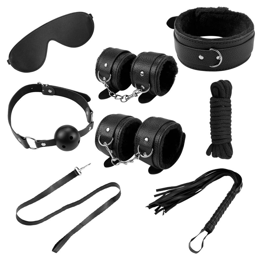 Bộ dụng cụ BDSM hỗ trợ tình dục 8 món SM Set 8