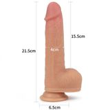  Dương vật giả dính tường cao cấp có xoay đầu rung mạnh 8.5"  Lovetoy Nature Cook 