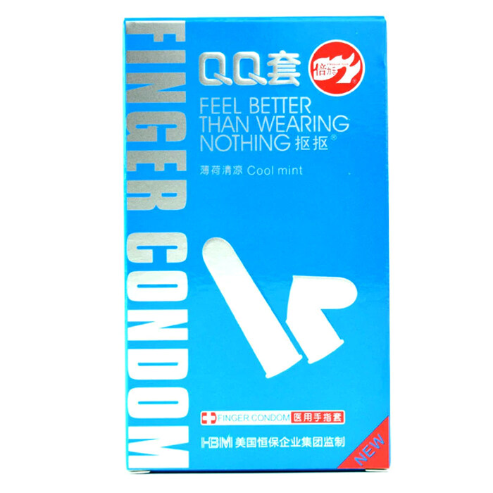 Bao cao su ngón tay mát lạnh Beilile QQ Cool Mint Hộp 10 cái