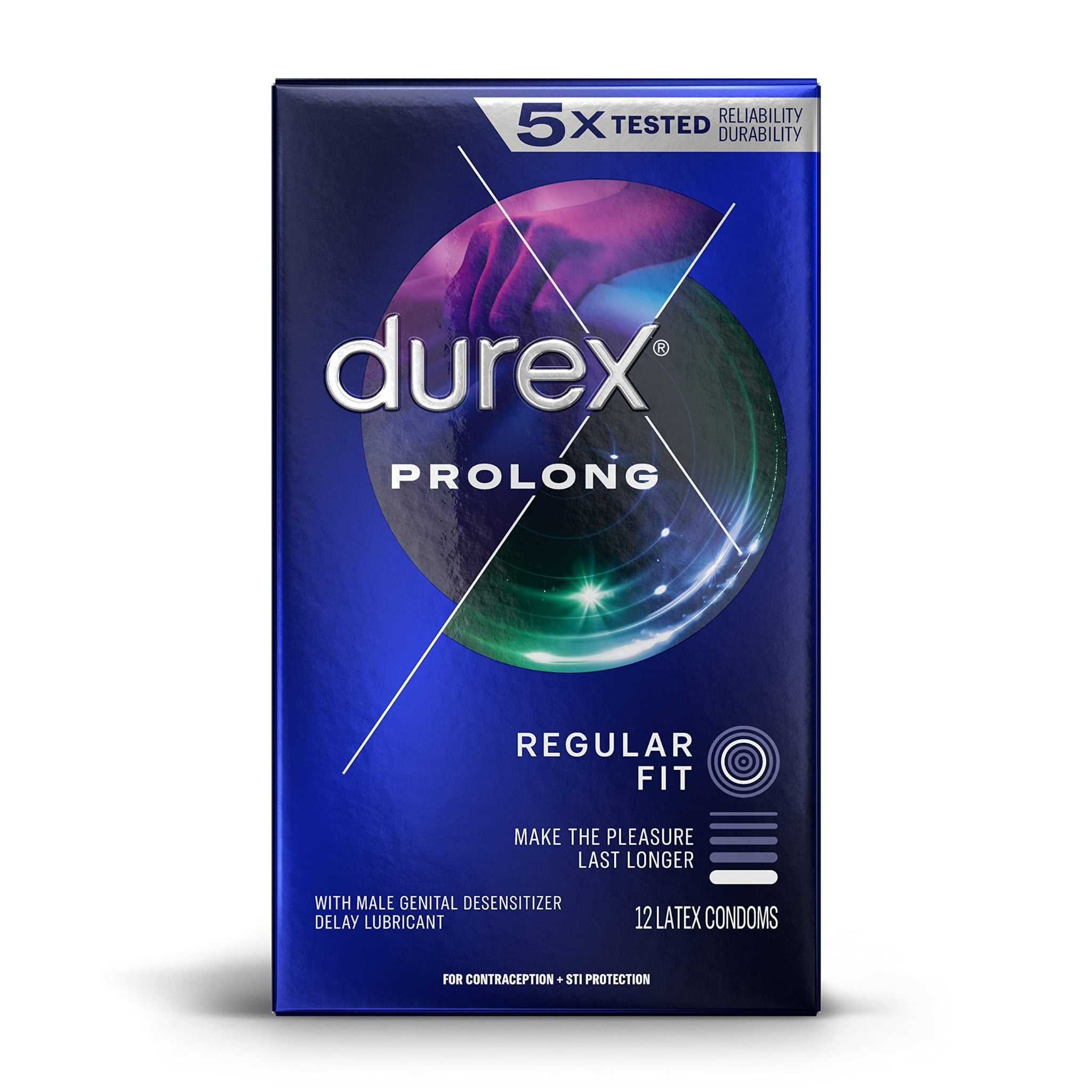 Bao cao su kéo dài thời gian Durex Prolong Performax Intense