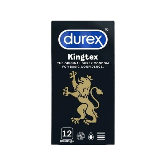 Bao cao su size 49mm, ôm sát Durex Kingtex Hộp 12 Cái