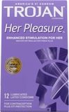  Bao Cao Su Tăng Hưng Phấn Nữ Nhập Khẩu Trojan Her Pleasure | Hộp 12 Cái 