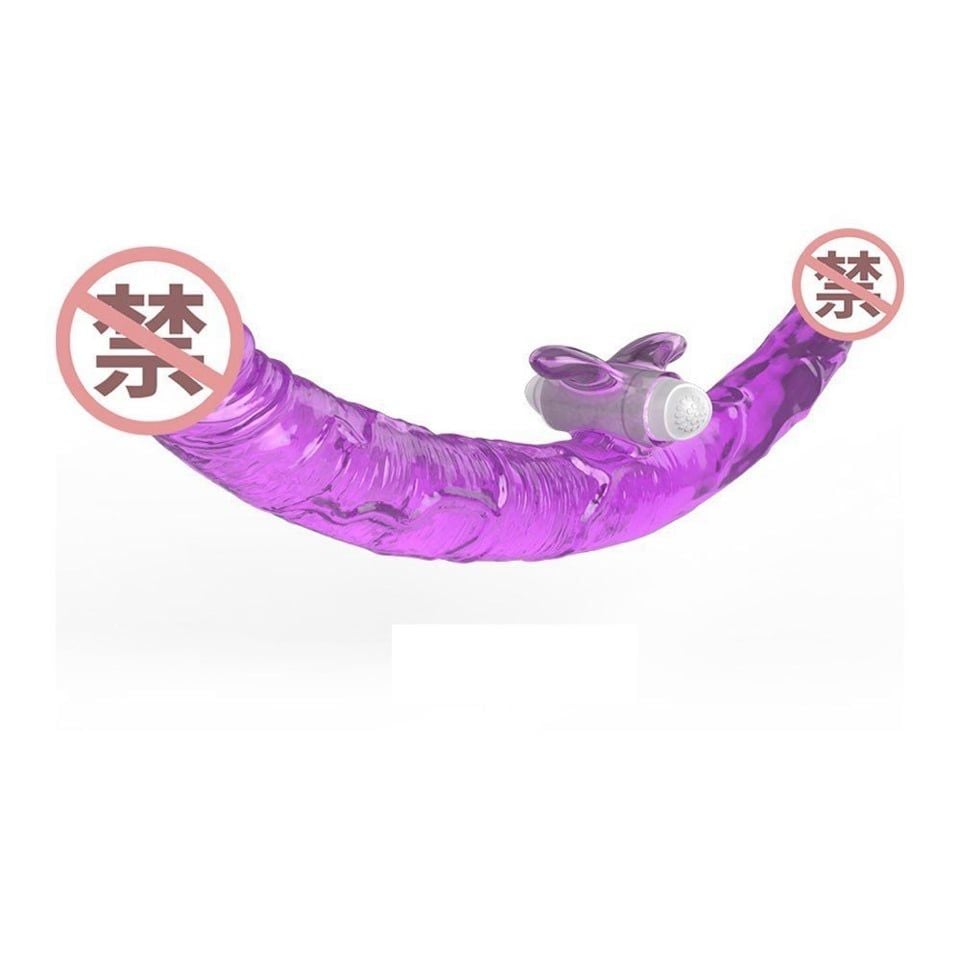  | Aichao 35cm | Dương vật 2 đầu Aichao 35cm trong suốt rung | 