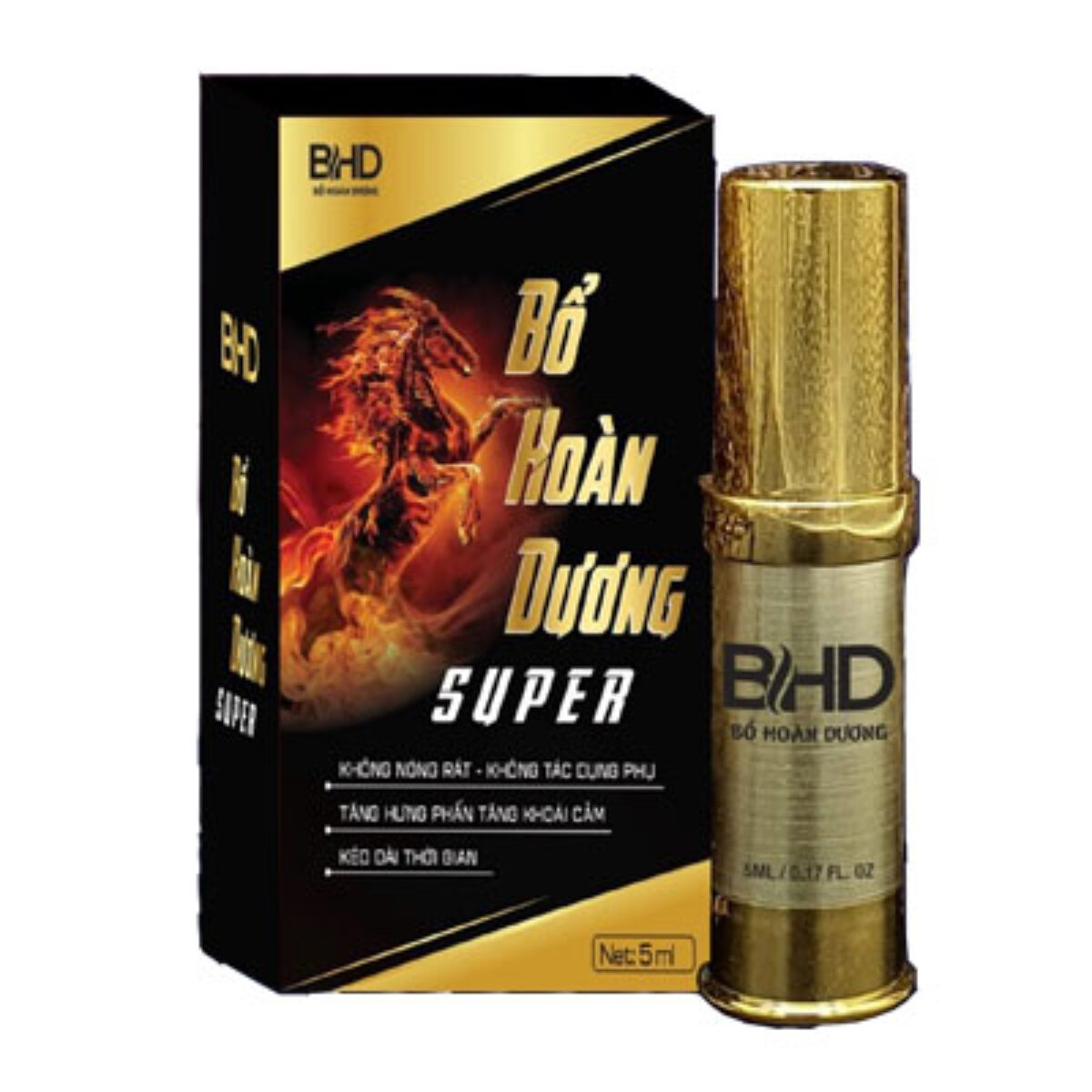 Chai xịt kéo dài thời gian thảo dược BHD Super Bổ Hoàn Dương 5ml
