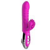  Dương vật giả rung thụt rung cao cấp kết hợp lưỡi xoay Leten Thrusting Vibrator 