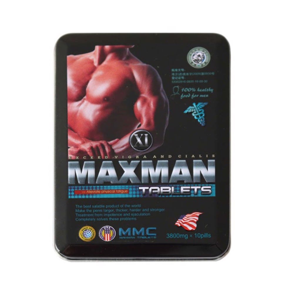 Viên uống thảo dược tăng cường sinh lý nam Maxman XI Hộp 10 Viên