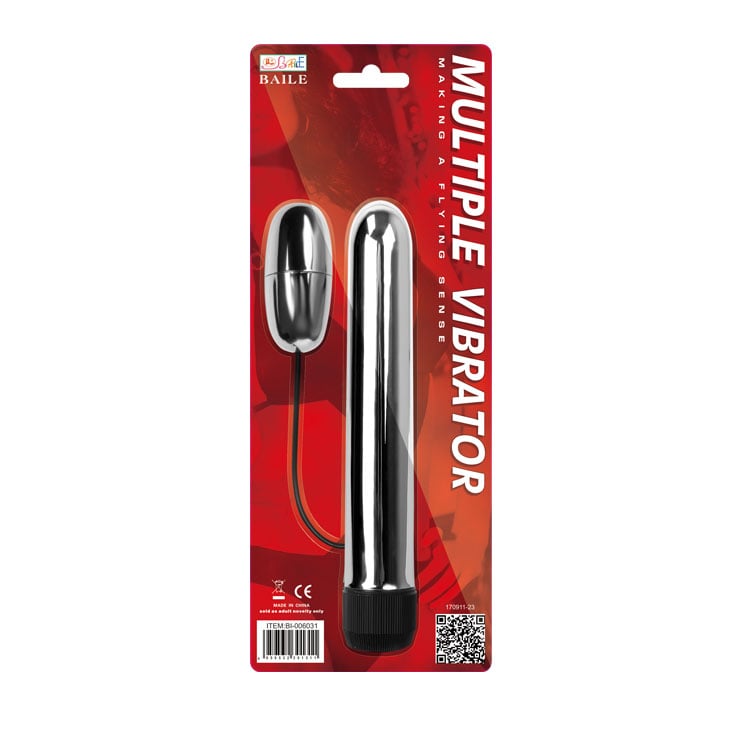 Multiple Vibrator Que massage kết hợp trứng rung inox