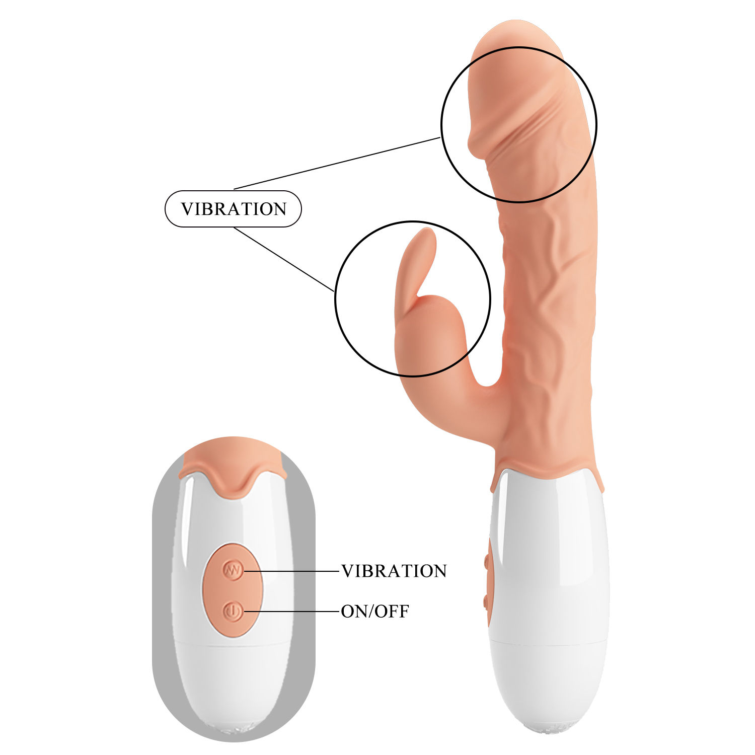 Vibrador Pretty Love Bloody Mary: ¡Doble Placer, Intensidad Inigualable! - Vibrador Pretty Love Blody Mary