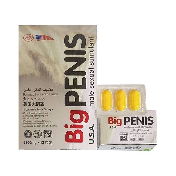 Viên uống hỗ trợ cương dương kéo dài thời gian Big Penis 