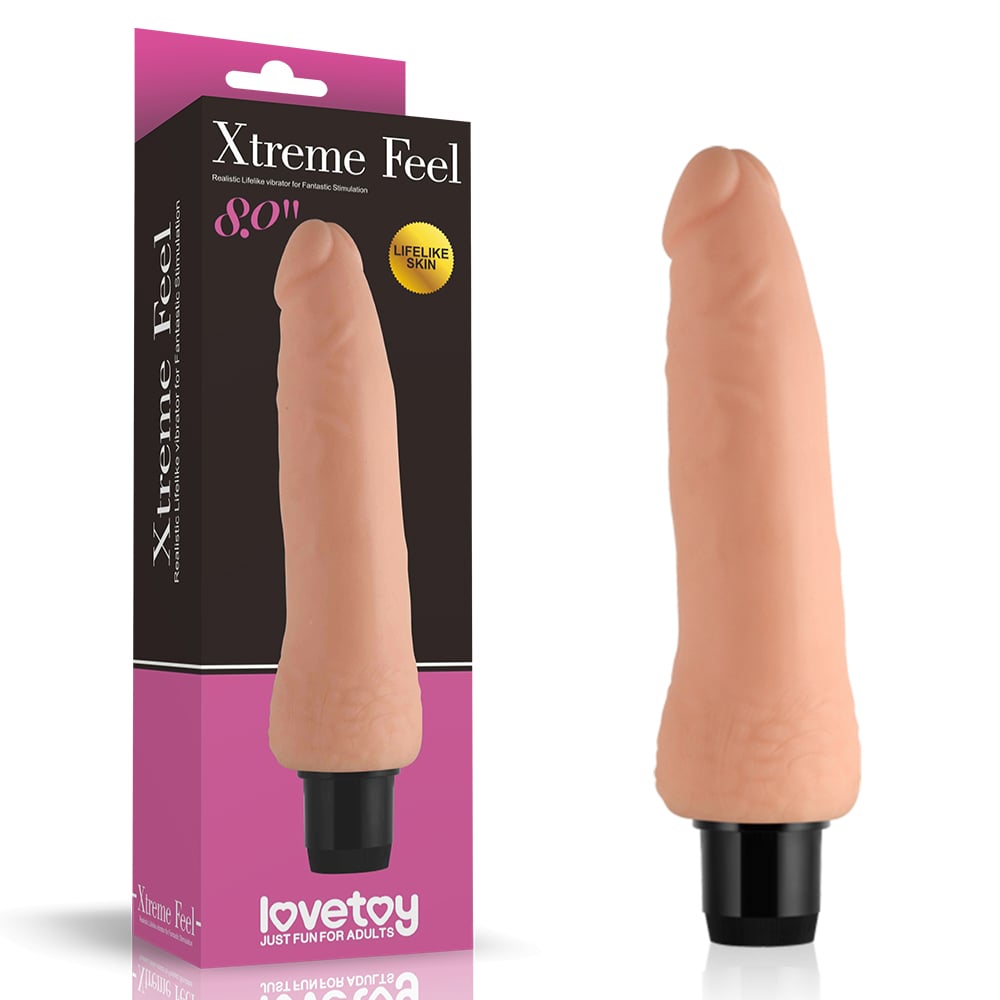Dương vật giả silicone rung nhiều chế độ 21cm Lovetoy Xtreme Feel