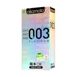  | Okamoto 0.03 Platinum | Bao cao su phản quang, siêu mỏng | Hộp 10 Cái | 