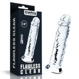  Dương vật giả dính tường trong suốt 18cm Flawless Clear 