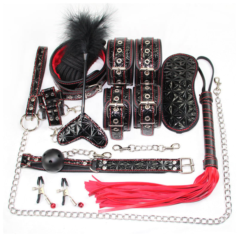 Bộ Dụng Cụ BDSM Da Cao Cấp có vali