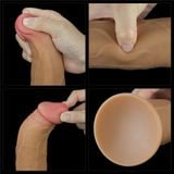  Dương vật giả dính tường silicone cao cấp có rung ngoáy 9.0" Nature Cock 